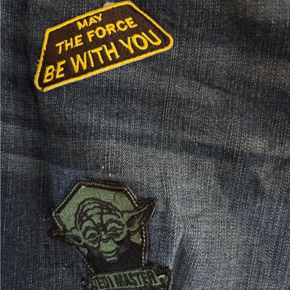 Plus Size Jeans with Star Wars Patches - Picture 7 of 10